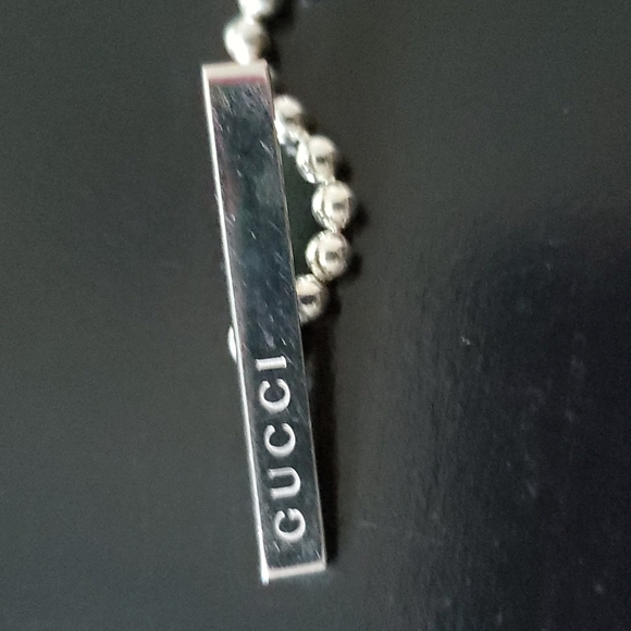 Gucci Interlocking GG Black/Silver 925 Women's Toggle Bracelet - EUC - Picture 10 of 11